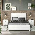 Ecoflex Furniture Hampton Solid Wood Bed, Coastal White - King Size HM709